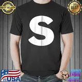 Capital Letter S Matching Group Letters Alphabet Costume T-s Unisex