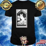 Cat Ghost cat the Keeper of the Crypt T-Shirt