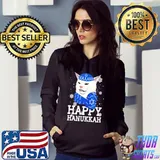 Cat Snow Happy Hanukkah Shirt