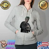 Cat Stephen King Senior Citizen Shirt Full Zip Hooded