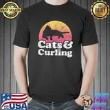 Cats and Curling Men's or Women's Cat T-Shirt