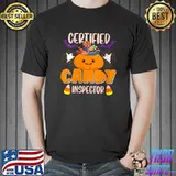 Certified Candy Inspector Funny Halloween Candies Costume T-Shirt