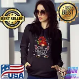 Chatty Gnome Buffalo Plaid Christmas Tree Light T-Shirt
