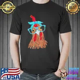 Chicken with bandana headband and glasses Shirt