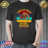 Chocolate Driven Drywall Installer - Kawaii Cocoa Classic T-Shirt Unisex