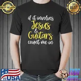 Christian Guitarist Church Worship Guitar Player Premium T-Shirt Unisex