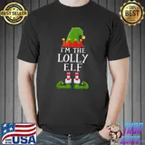 Christmas I'm The Lolly Elf Santa Elf Hat Family Group T-Shirt Unisex