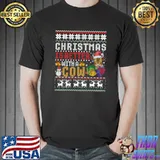 Christmas Is Better With A Cow Santa Hat Light Ugly Sweater T-Shirt