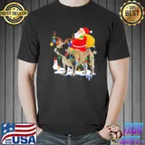Christmas Santa Claus Riding French Bulldog Xmas s Unisex