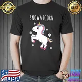 Christmas Snownicorn Premium T-Shirt Unisex