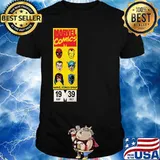Classic Marvel Comics Group Spiderman Ironman Wonder Thunder Black Captain Shirt
