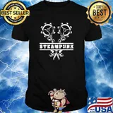 Clockwork Steampunk Mechanical Science Fantasy Cosplay T-shirt