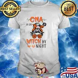 Cna By Day Witch By Night Cna Nurse Witchy Halloween T-Shirt