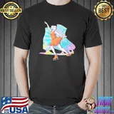 Colorful Skates Winter Sport Lover Figure Skater Ice Skating T-shirt