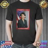 Condoleezza Rice Secretary Of State America Flag Shirt Unisex