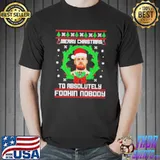 Conor McGregor Merry Christmas To Absolutely Fookin Nobody Shirt