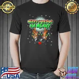 Cool Reindeer Graffiti “Merry Christmas Na Mean” Sunglasses Tee Shirts Unisex