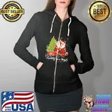 Corgi twinkle in a tangle christmas Tree s Full Zip Hooded