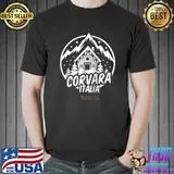 Corvara Italia Tyrolean Ski Hut Design Corvara Raglan Baseball T-shirt