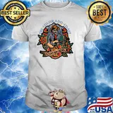 Cowboy Skeleton Playing Guitar - Colorado Mountain - Tattoo Premium T-Shirt