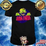 Creepy Zombie Brain Funny Scary Halloween Kids Boys Girls T-Shirt