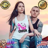 Crush Breast Cancer Awareness Pink Ribbon T-shirt
