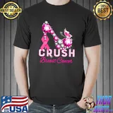 crush breast cancer warrior support breast cancer awareness T-Shirt