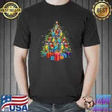 Cute Christmas Tree Parrot Bird Family Xmas Pajamas Matching T-Shirt Unisex