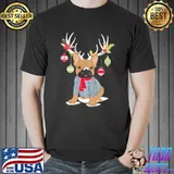 Cute French Bulldog Frenchie Christmas Reindeer s Unisex