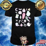 Cute Halloween Pastel Kawaii Goth Items Moon Coffin Tarot T-Shirt