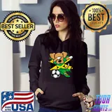 Dabbing Dog Jamaica Soccer Fans Jersey Jamaican Football T-shirt