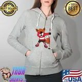 Dabbing Fox Austria Ice Hockey Fans Jersey Dab Winter Sports T-s Full Zip Hooded