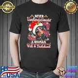Dachshund Never Underestimate A Woman Christmas Shirt Unisex