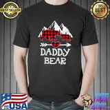 Daddy Bear Christmas Pajama Red Plaid Buffalo Family T-Shirt Unisex