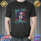 Day of the Dead Sugar Skull Lady Dia De Los Muertos T-Shirt