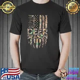 Deer Season America Flag Shirt Unisex