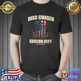 Disc Chaser Carson City Disc Golf Nevada Golfer Outdoor Game T-Shirt