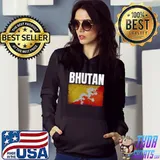 Distressed Bhutan Flag Bhutanese Shirt