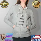 Diy your print or logo s Full Zip Hooded