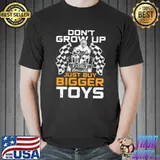 Don't Grow Up Just Buy Bigger Toys Funny Skull ATV Quad Bike T-shirt
