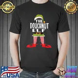 Doughnut Elf Costume Shirt Family Matching Funny Christmas T-Shirt Unisex