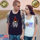 Dude Gnome Buffalo Plaid Matching Christmas Pajama T-Shirt Tank Top