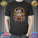 Elvis Distressed The King On Stage Shirt Unisex