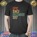 Epic Since December 2017 4th Birthday Gift 4 Year Old T-Shirt