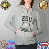 ESU Timberwolves Football Practice s Full Zip Hooded