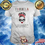 Fabuela Definition Funny Fabulous Abuela Spanish Ladies T-Shirt