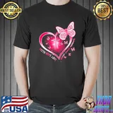 Faith Hope Love Breast Cancer Heart Awareness Cross Butterfly Gift Survivor