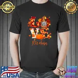 Fall Leopard LOVE Gnome ICU Nurses Thanksgiving T-Shirt