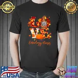 Fall Leopard LOVE Gnome Oncology Nurses Thanksgiving Premium T-Shirt