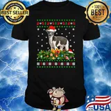 Family Matching Xmas Lighting Ugly Greyhound Christmas T-Shirt